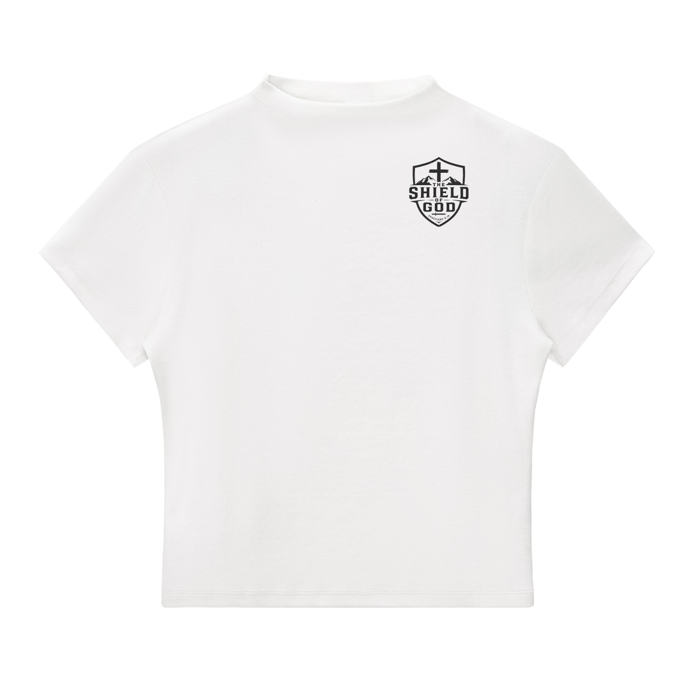 Women's Essential Slim Fit Mock Neck T-Shirt (Pay more attention to the WORD not the World)
