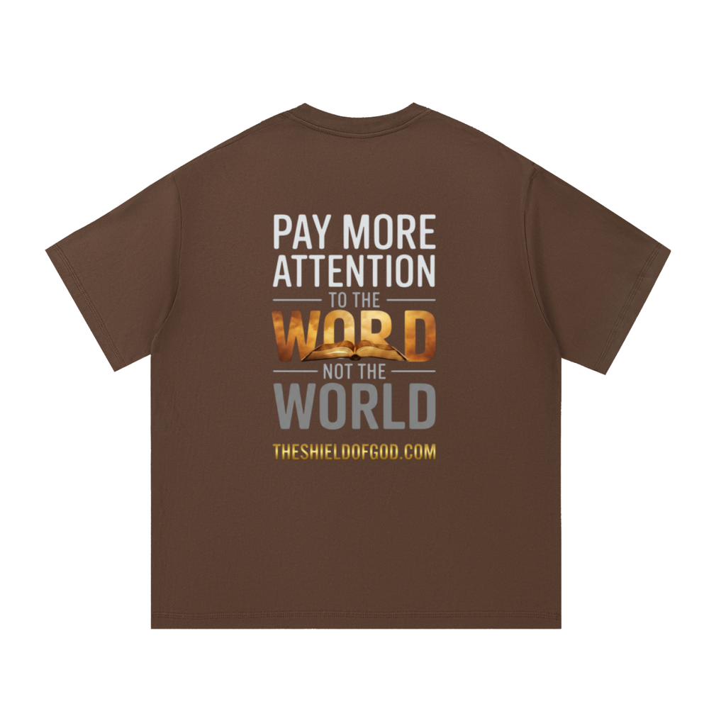 Unisex Essential Cotton T-Shirt (Pay more attention to the WORD not the World)