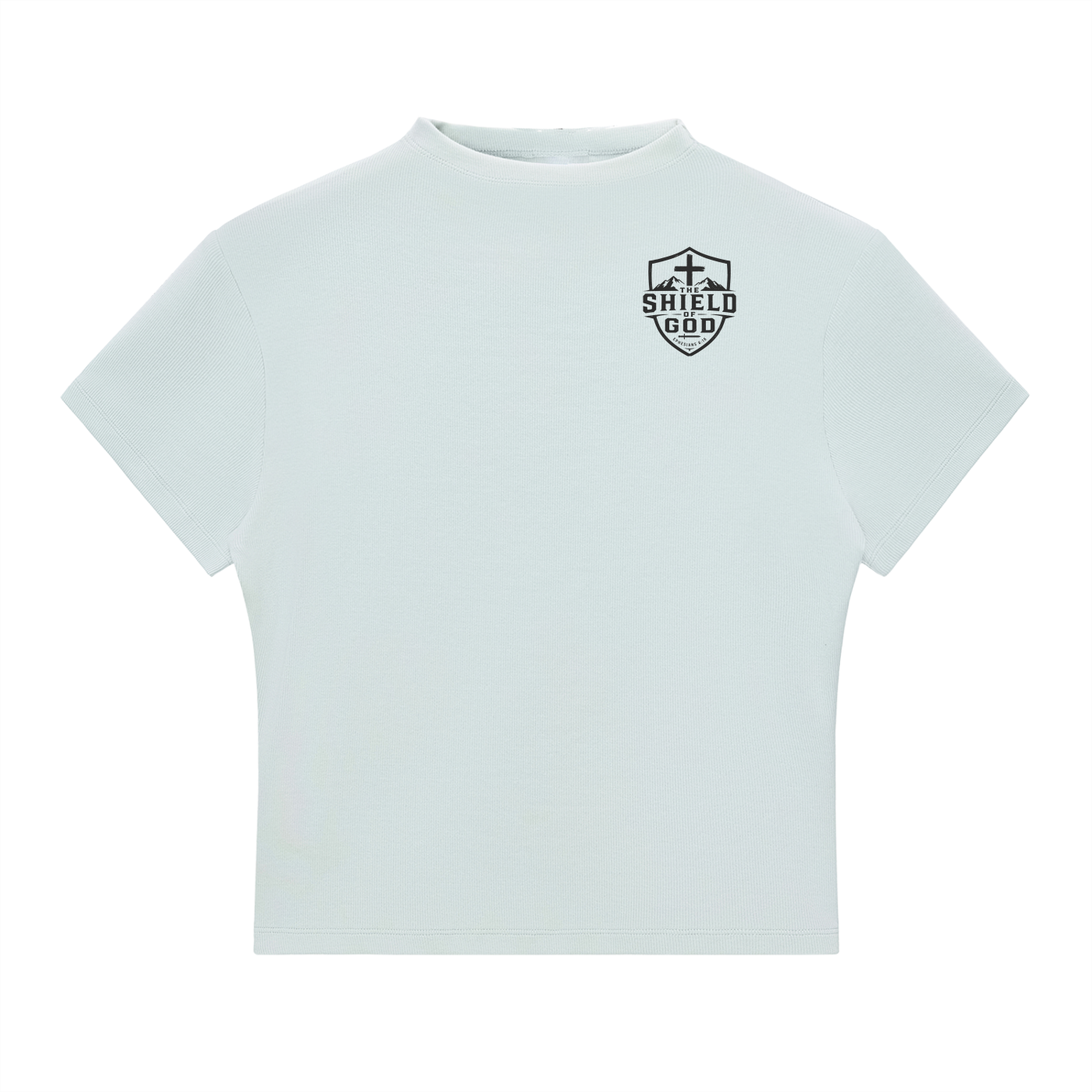 Women's Essential Slim Fit Mock Neck T-Shirt (Pay more attention to the WORD not the World)