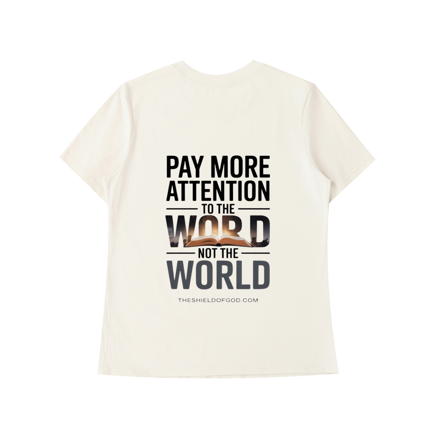 Women's Essential Standard Shoulder T-Shirt (Pay more attention to the WORD not the World)
