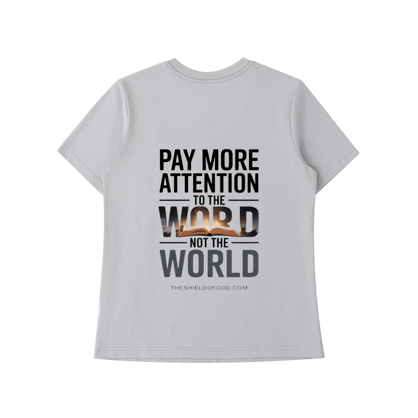 Women's Essential Standard Shoulder T-Shirt (Pay more attention to the WORD not the World)